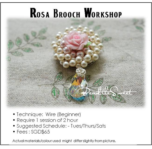 Jewelry Making Course : Rosa Brooch Workshop