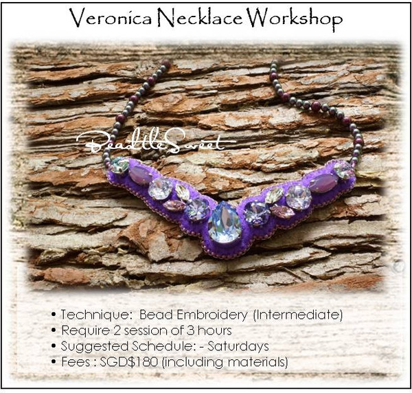 Bead Embroidery Course : Veronica Necklace Workshop