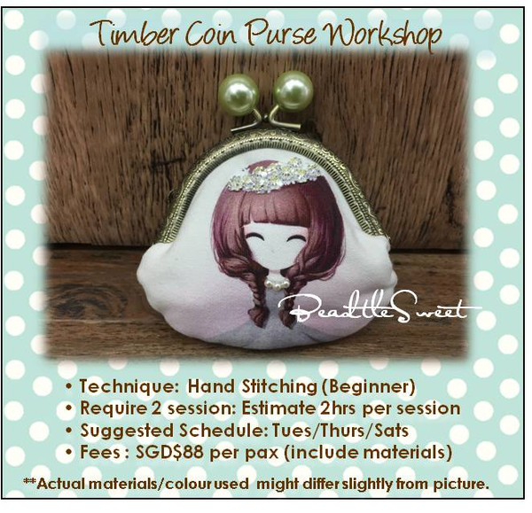 Clutch Bag Sewing Course : Timber Coin Purse Workshop