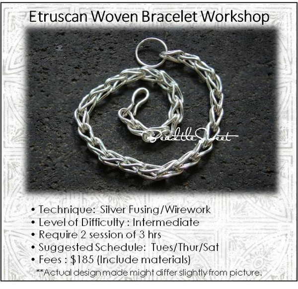 Jewellery Making Course : Etruscan Woven Bracelet Workshop