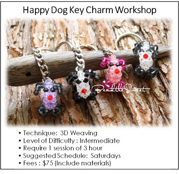 Jewelry Making Course : Happy Dog Key Charm Workshop