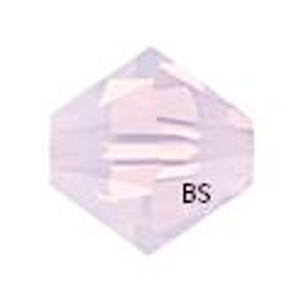 3mm Swarovski 5328 Rose Water Opal Bicone Bead