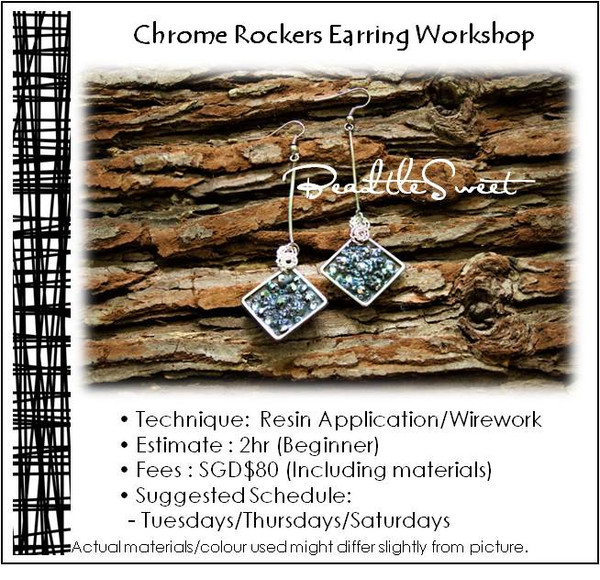 Jewellery Making Course : Chrome Rockers Earring Workshop