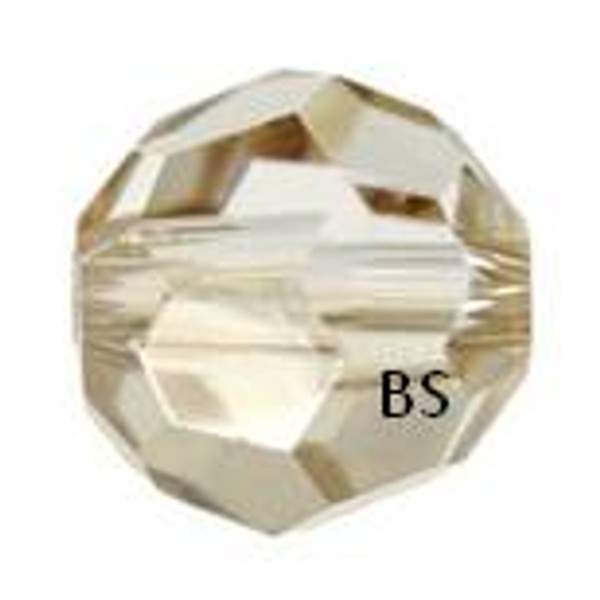 Swarovski 5000 Crystal Golden Shadow Round Bead