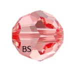 Swarovski 5000 Rose Peach Shimmer Round Bead