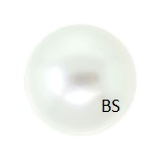 2mm Swarovski 5809 White No Hole Pearls