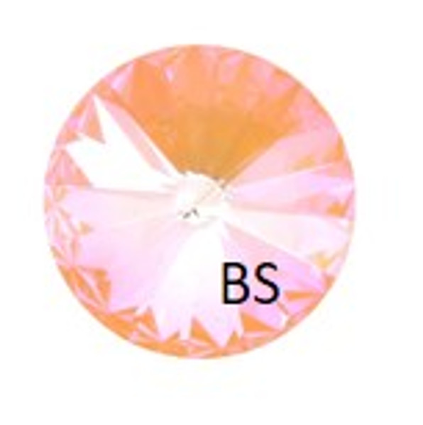 12mm Swarovski 1122 Peach DeLite Rivoli