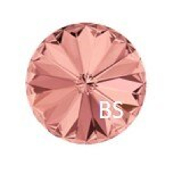 14mm Swarovski 1122 Blush Rose Rivoli