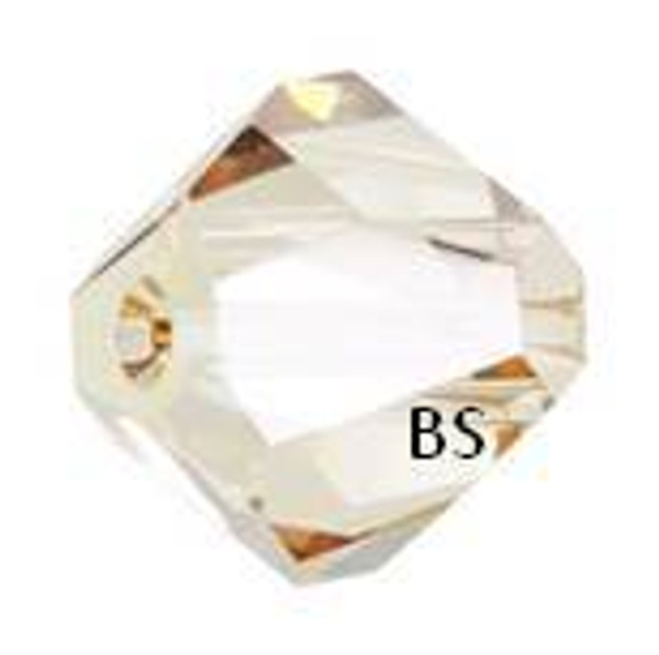 Swarovski 5603 Graphic Cube Bead Crystal Golden Shadow 6mm