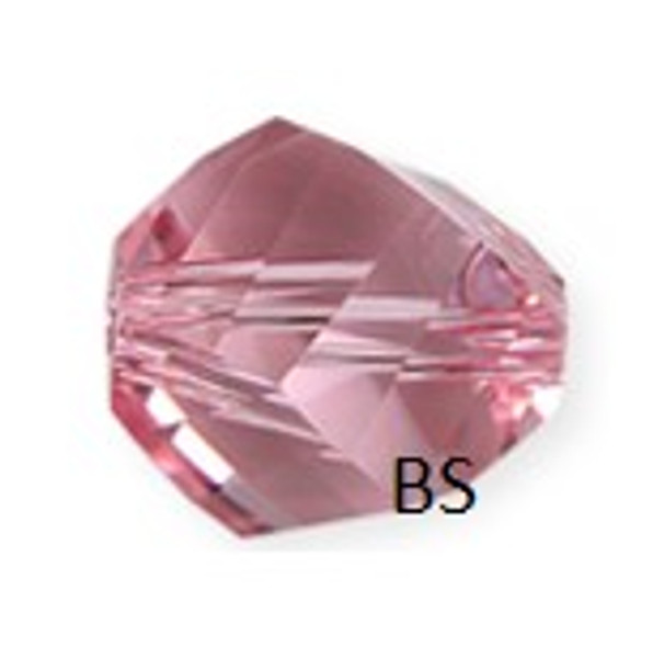 Swarovski 5020 Helix Bead Light Rose 8mm