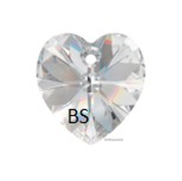 Swarovski 6228 Xilion Heart Pendant Crystal 28mm