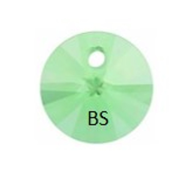 6mm Swarovski 6428 Chrysolite Xilion Round Pendant