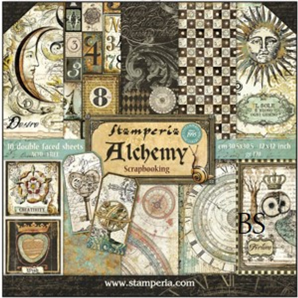 Stamperia Paper Pad - Alchemy