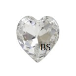 11x10mm Swarovski 4831 Crystal Antique Heart Fancy Stone