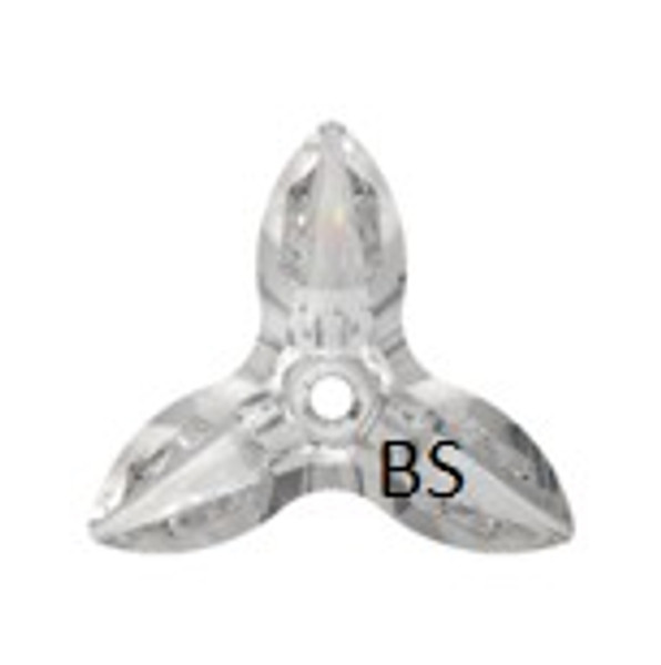 40mm Swarovski 6906 Crystal SilverShade Orchid Pendant