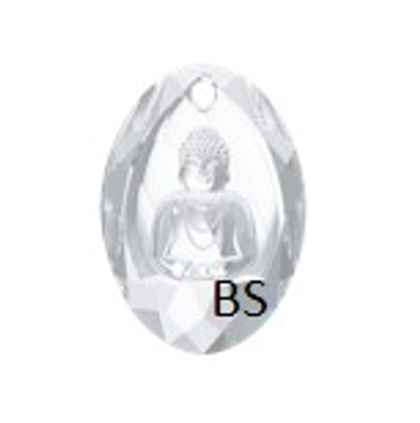 28x19.8mm Swarovski 6871 Crystal Buddha Pendant