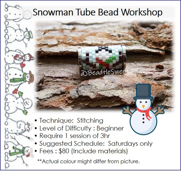 Jewellery Making Course : Snowman Tube Bead Workshop