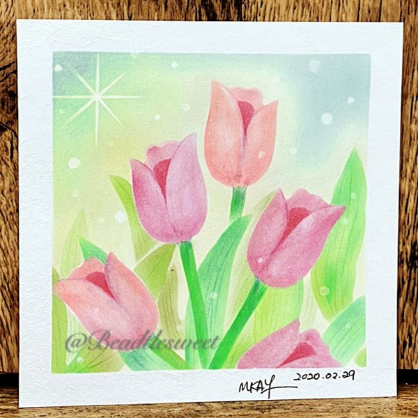 Nagomi Pastel Art : Tulips