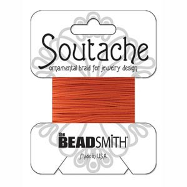 Soutache Rayon Braided Cord (Saffron)