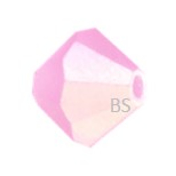 4mm Preciosa MC Rondelle Bead Pink Sapphire AB Matt 451 69 302