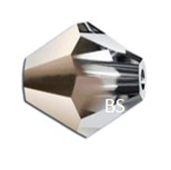 4mm Preciosa MC Rondelle Bead Crystal Starlight Gold Half 451 69 302