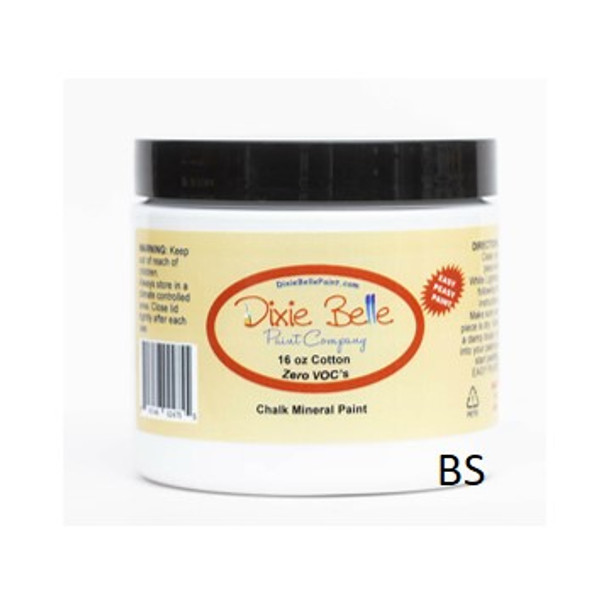 16oz Dixie Belle Cotton Chalk Mineral Paint