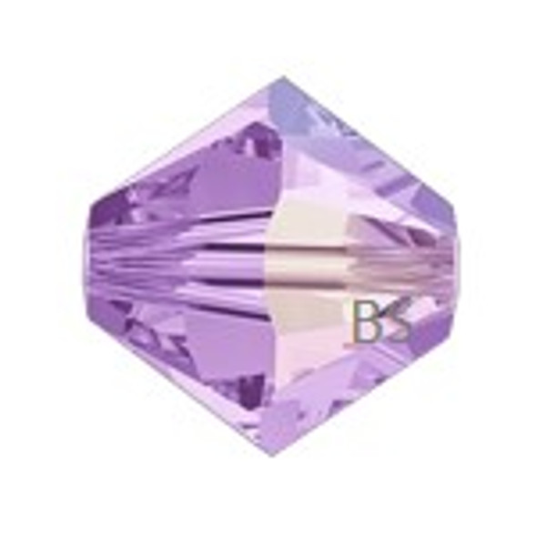 4mm Preciosa MC Rondelle Bead Violet AB 451 69 302