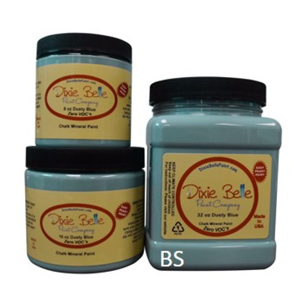 8oz Dixie Belle Chalk Mineral Paint in Dusty Blue