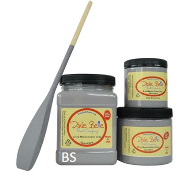 8oz Dixie Belle Chalk Mineral Paint in Mason Dixon Gray