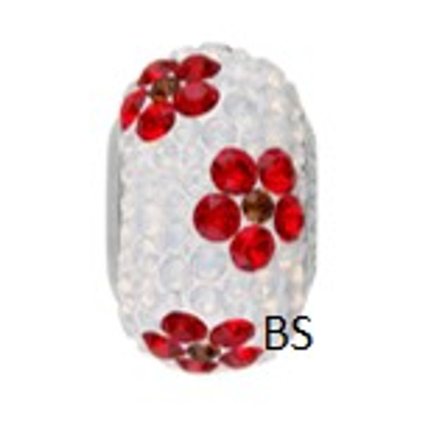 Swarovski Becharmed 81753 Light Siam and White Opal