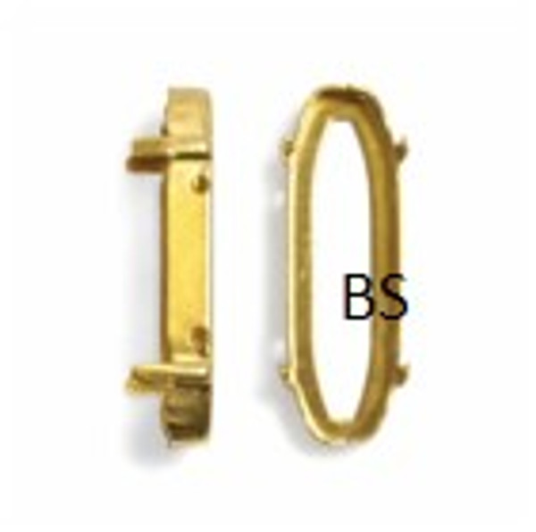 Swarovski 4161/S Brass Unplated Open Setting 27x9mm