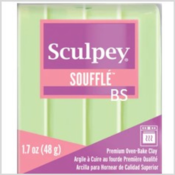 Sculpey Souffle Clay Pistachio, 1.7 oz bar