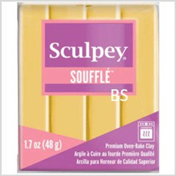 Sculpey Souffle Clay Ochre, 1.7 oz bar