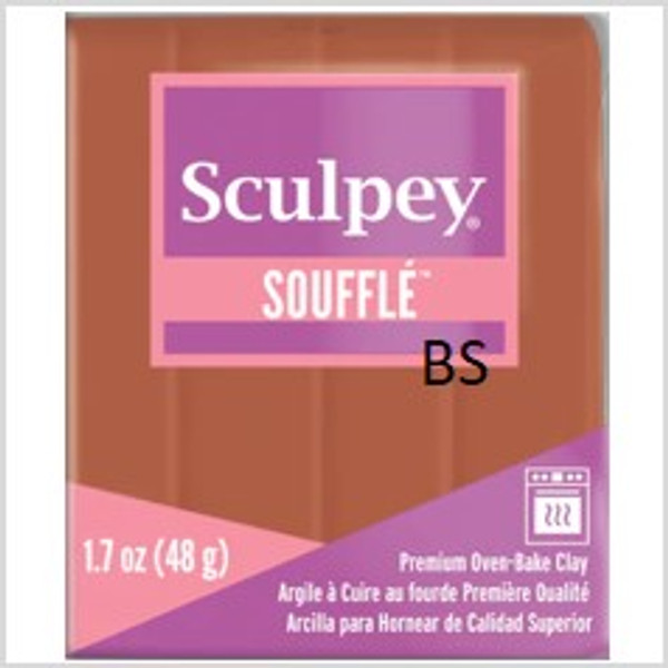 Sculpey Souffle Clay Cinnamon, 1.7 oz bar