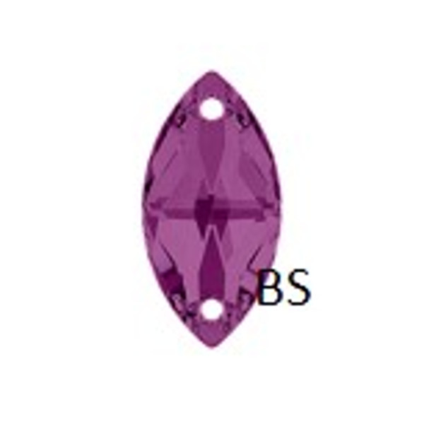 12x6mm Swarovski 3223 Amethyst Navette Sew On