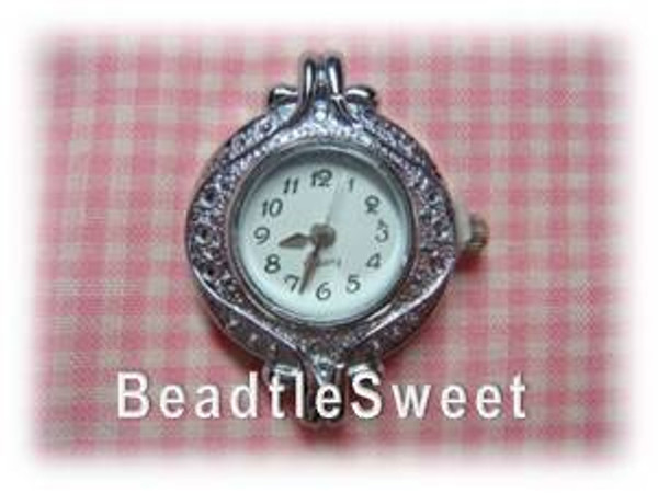 Silver Watch Face for Jewelry Making