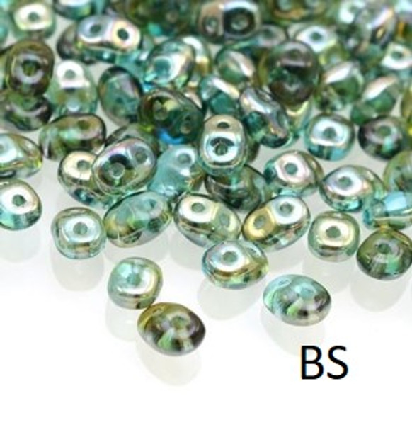 SuperDuo Beads 2.5X5mm Aquamarine CS