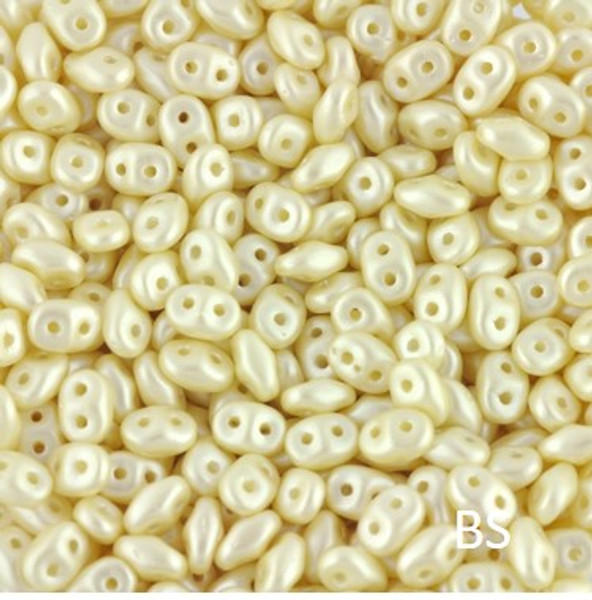 SuperDuo Beads 2.5X5mm Pastel Cream