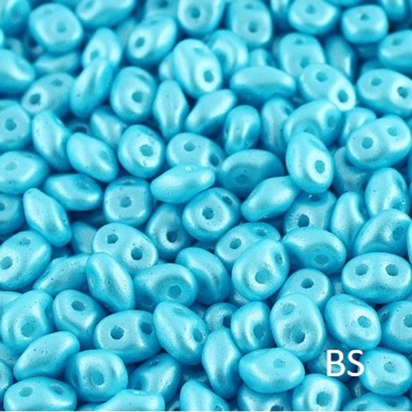 SuperDuo Beads 2.5X5mm Turquoise Shine