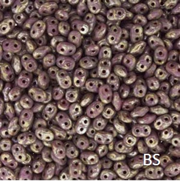 SuperDuo Beads 2.5X5mm Violet Picasso