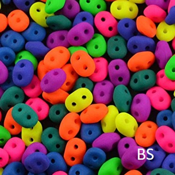SuperDuo Beads 2.5X5mm Day Glow