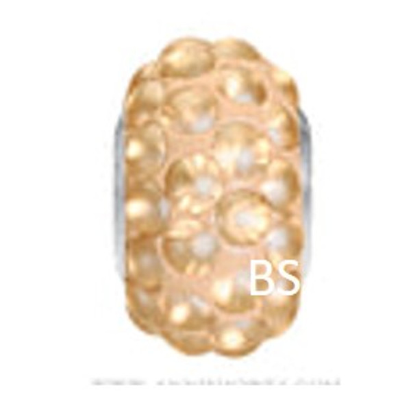 Swarovski BeCharmed Cabachon Bead 80501 Crystal Golden Shadow Matt