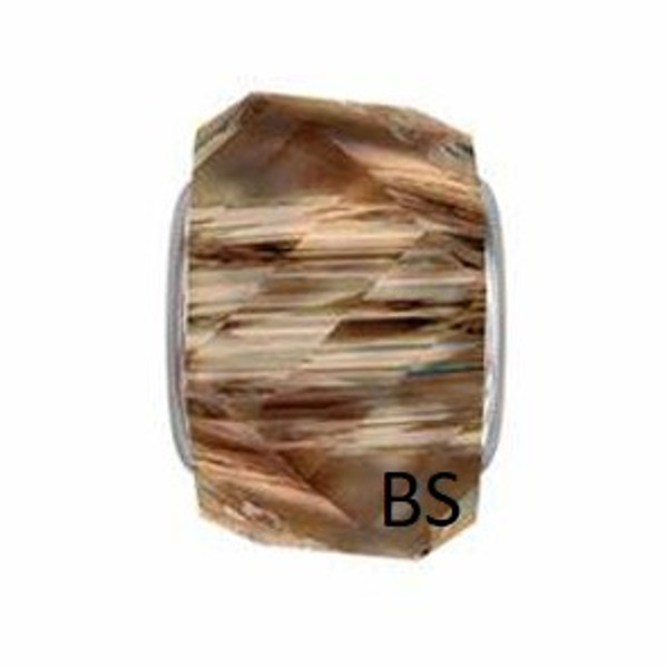 Swarovski BeCharmed Helix Bead 5928 Light Smoke Topaz