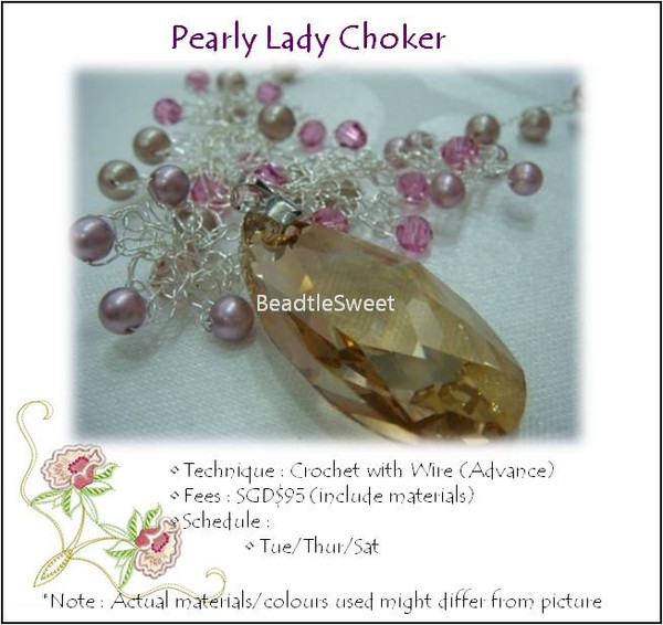 Jewelry Making Course: Pearly Lady Choker Workshop