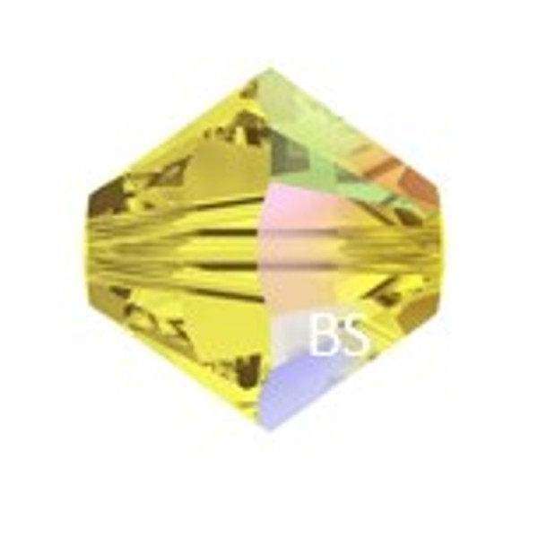 5mm Preciosa MC Rondelle Bead Citrine AB 451 69 302