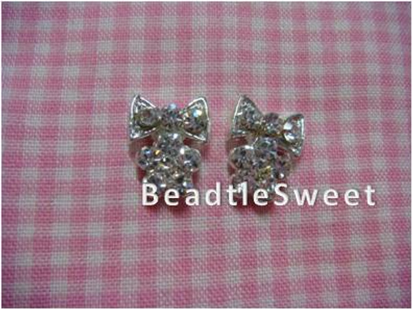 Crystal Bow Nail Accessories Crystal Bow Nail Accessories