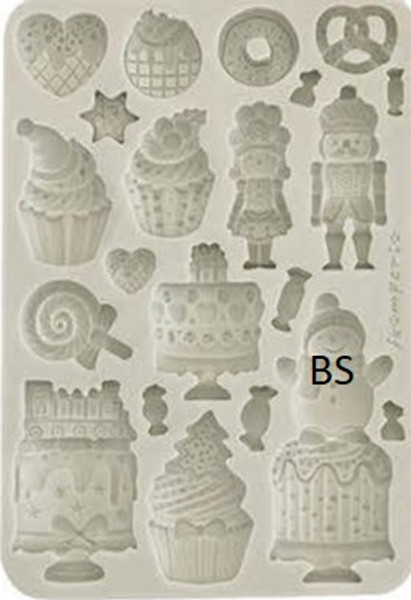 Silicon Mould A5 - Candy Christmas Cakes