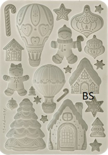 Silicon Mould A5 - Candy Christmas gingerbreads