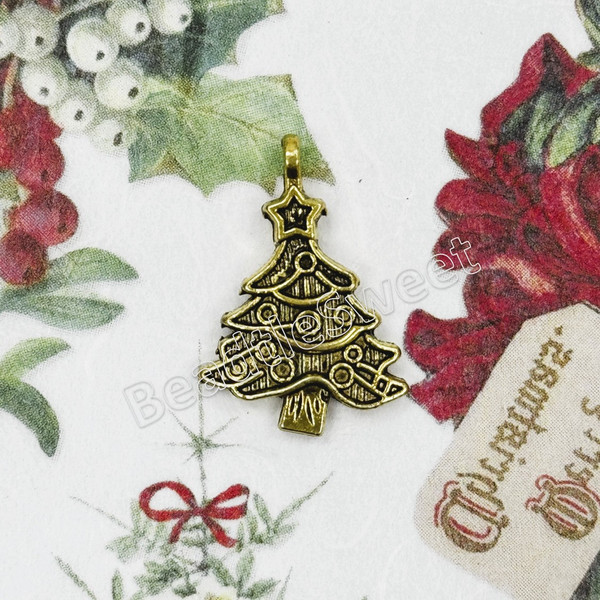 32967_Charm - Christmas Tree_Gold_1 32967_Charm - Christmas Tree_Gold_1