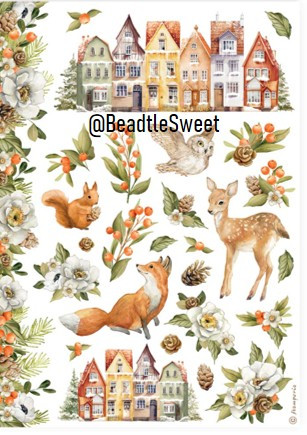 Stamperia Rice Paper DFSA4922(Underwood)